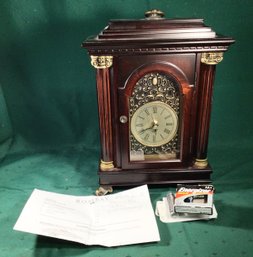 Shelf Clock - Battery Operated, Height 12 In. By BOMBAY Co., W/Extra Batteries. SHIPPABLE