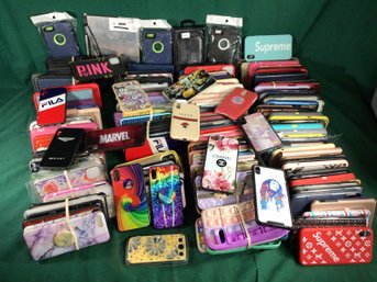 Approx. 200 Cell Phone Cases, Many Types And Sizes! Plus IPad 3 Repair Part, See Photos! #B