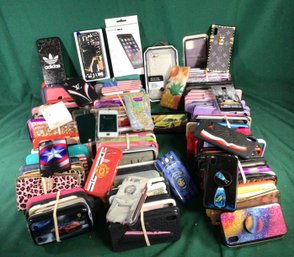Approx. 160 Cell Phone Cases, Many Types And Sizes! Plus Wired Air Pods, Repair Part #C