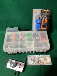 Zip Zaps Toy Car Lot W/ Case. SHIPPING AVAILABLE.