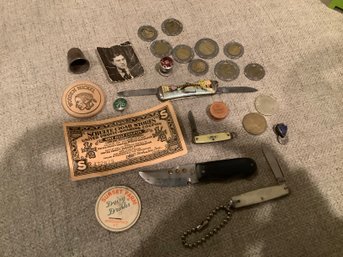 Mixed Smalls Knives Coins & More