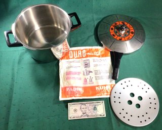 Vintage Kuhn Rikon Duromatic 5 Qt. Pressure Cooker With Insert - Swiss Made