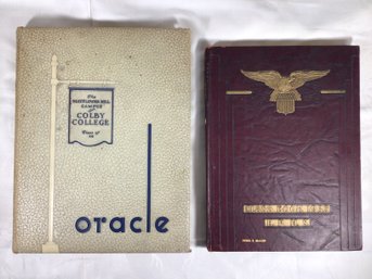 2 Antique Class Books - H.P. H.S,1932 And Oracle, 1946