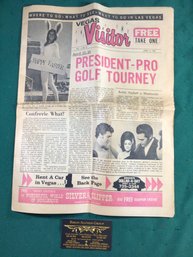 Vintage Free Newspaper: Vegas Visitor And Varieties - April 12, 1968 - Vol. 2 No. 43