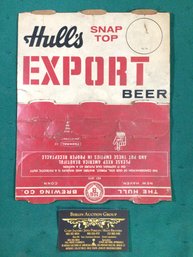Vintage Hulls Export Beer Advertising - New Haven, Conn., Shippable