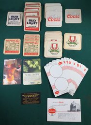 Various Vintage Beer Coasters - Schaefer, Bud Light, Spaten, Ballantine Ale And More! Lot Of 60, SHIPPABLE