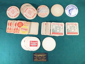 Various Vintage Beer Coasters - Stegmaier, Schaefer, Ballantine Ale And More! Lot Of 30, SHIPPABLE