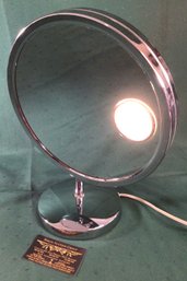 Working Lighted Magnifying Adjustable Mirror With Adjustable Height, By Jerdon Products - See Description