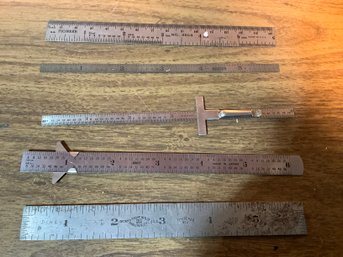 Lot Of Steel Machinists Rulers