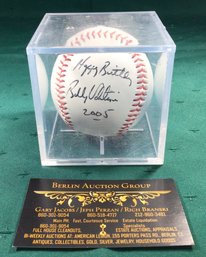 Signed And Dated Baseball - Bobby Valentine - 2005