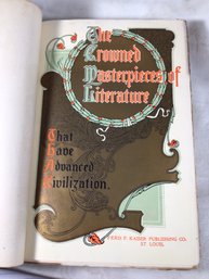 Antique Book - Crowned Masterpieces Of Literature That Have Advanced Civilization -Ferd P. Keiser - 1908 - #12
