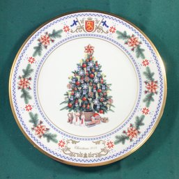 Lenox Christmas Trees Around The World Annual Limited Edition Plate - Finland, 2014 - 11 In Diameter