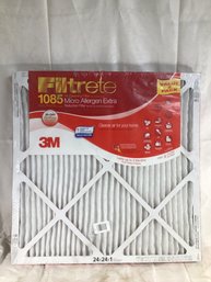 2 NEW 3M 1085 Micro Allergen Extra Reduction Filters - 24 In X 24 In X 1 In - Lot Of 2