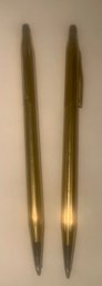 2 CROSS Gold Pens, Marked 1/20 12K Gold, Shipping Available