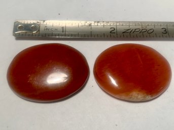 2 Fully Polished Red Jasper Stones, 25 Grams Total Weight, Shipping Available