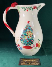Lenox Holiday Pitcher - 10 In Tall. SHIPPING AVAILABLE.
