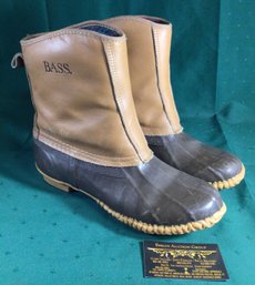 Bass Pull On Insulated Waterproof Mens Boots With Steel Shank Size 10M