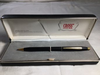 Cross Pen In Case, Sterling Silver Lifetime Mechanical Guarantee - REF#22