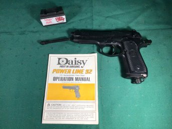 Daisy Semi-Automatic CO2 Pellet Pistol With Manual And .177 Cal Lead Pellets - See Description