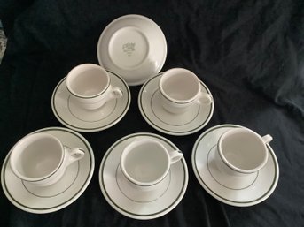 Vintage Caribe China Restaurant Ware Espresso Cup & Saucer Lot
