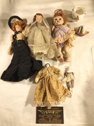 5 Vintage And Antique Dolls