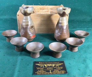 Shirokiya Sake Set - 8 Pcs In Box - KT-6 - Made In Japan