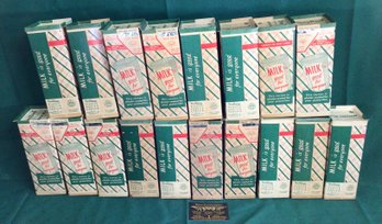 18 Vintage Stony Brook Farm Empty Milk Cartons 'Milk Is Good For Everyone' - Suffield, Conn.