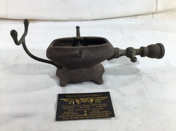 Antique Gas Burner Heating Iron - 10 In Length