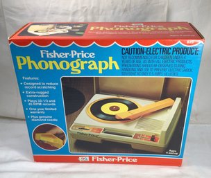 Fisher Price Phonograph In Box, New