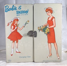 Vintage Barbie And Skipper Carrying Case By Mattel, 1964 SHIPPABLE!