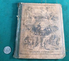 Antique Book - 1858 - 'Mitchell's Primary Geography' By S. Augustus Mitchell