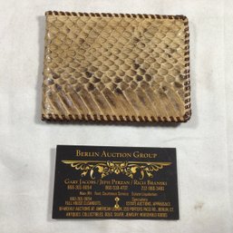 Snakeskin Wallet, 3.5 In X 4.5 In