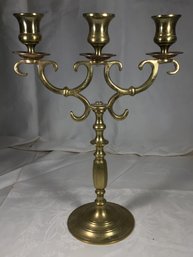 Bronze Three Light Candelabra