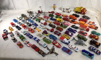 Vintage Lot Of 89 Matchbox, Hotwheels, Tonka, Die Cast, Etc.