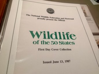 Book Of All 50 U.S. FDCs, Wildlife Of The 50 States, C1987 First Day Covers, SHIPPABLE