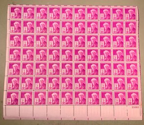 Full Sheet Of 70, 3c U.S. Stamps, Thomas A. Edison, SHIPPPABLE
