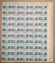 Full Sheet Of 50, 3c U.S. Stamps, Century Of Progress, U.S. Canada, SHIPPPABLE