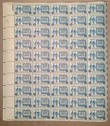 Full Sheet Of 50, 3c U.S. Stamps, Youth Month 1948, SHIPPPABLE