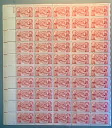 Full Sheet Of 50, 3c U.S. Stamps, Oregon Territory Centennial 1948, SHIPPPABLE