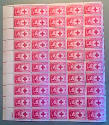 Full Sheet Of 50, 3c U.S. Stamps, American Red Criss, Clara Barton, SHIPPPABLE