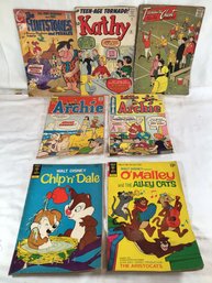 Vintage Comics, Flintstones, Kathy, Archie, And More! Lot Of 7 #4A