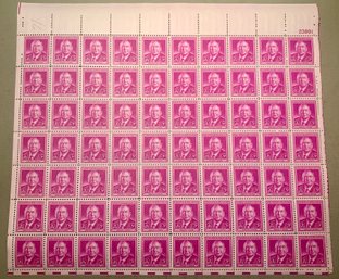 Full Sheet Of 70, 3c U.S. Stamps, Harlan F. Stone, SHIPPPABLE