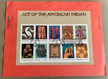 U.S. Stamp FDC Sheet - Art Of The American Indian, Circa 2004, SHIPPABLE