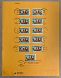 U.S. Stamp FDC Sheet - 37c Lewis And Clark Bicentennial, Circa 2004, SHIPPABLE