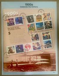 U.S. Stamp FDC Sheet - 32c Celebrate The Century 1900s, Circa 1998, SHIPPABLE