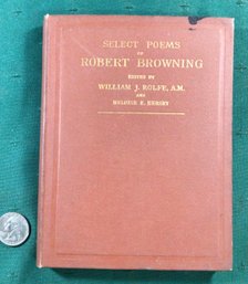 Antique Book: Select Poems Of Robert Browning - New York: Harper & Brothers, Publishers, Franklin Square, 1897