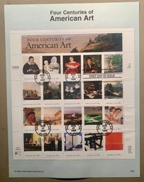 U.S. Stamp FDC Sheet - 32c Four Centuries Of American Art, Circa 1998, SHIPPABLE