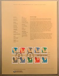 U.S. Stamp FDC Sheet - Circa 2003 The American Eagle Series, SHIPPABLE