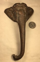 Elephant With Long Trunk Garnishing , Bronze, SHIPPABLE