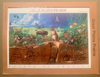 U.S. Stamp FDC Sheet - 34c Great Plains Prairie, Nature Of America, SHIPPABLE